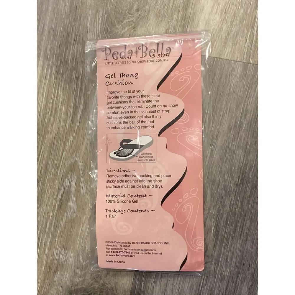Peda Bella Toe Toppers with Gel Forefoot Pad Women Clear New